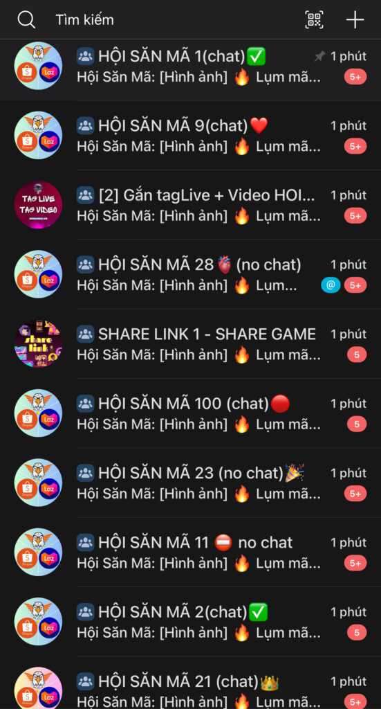 hội săn mã giảm giá